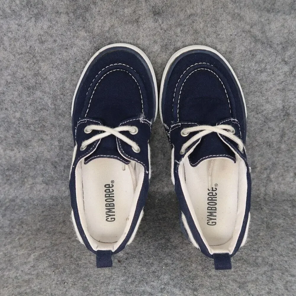 Gymboree Shoes Kids 11 Boat Sneaker Casual Lifestyle Active Fabric Blue Toddler